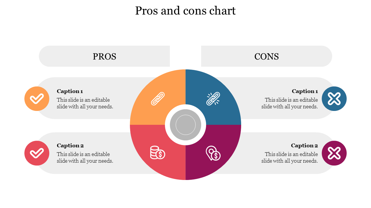 Free - Pros And Cons Chart PowerPoint Template & Google Slides